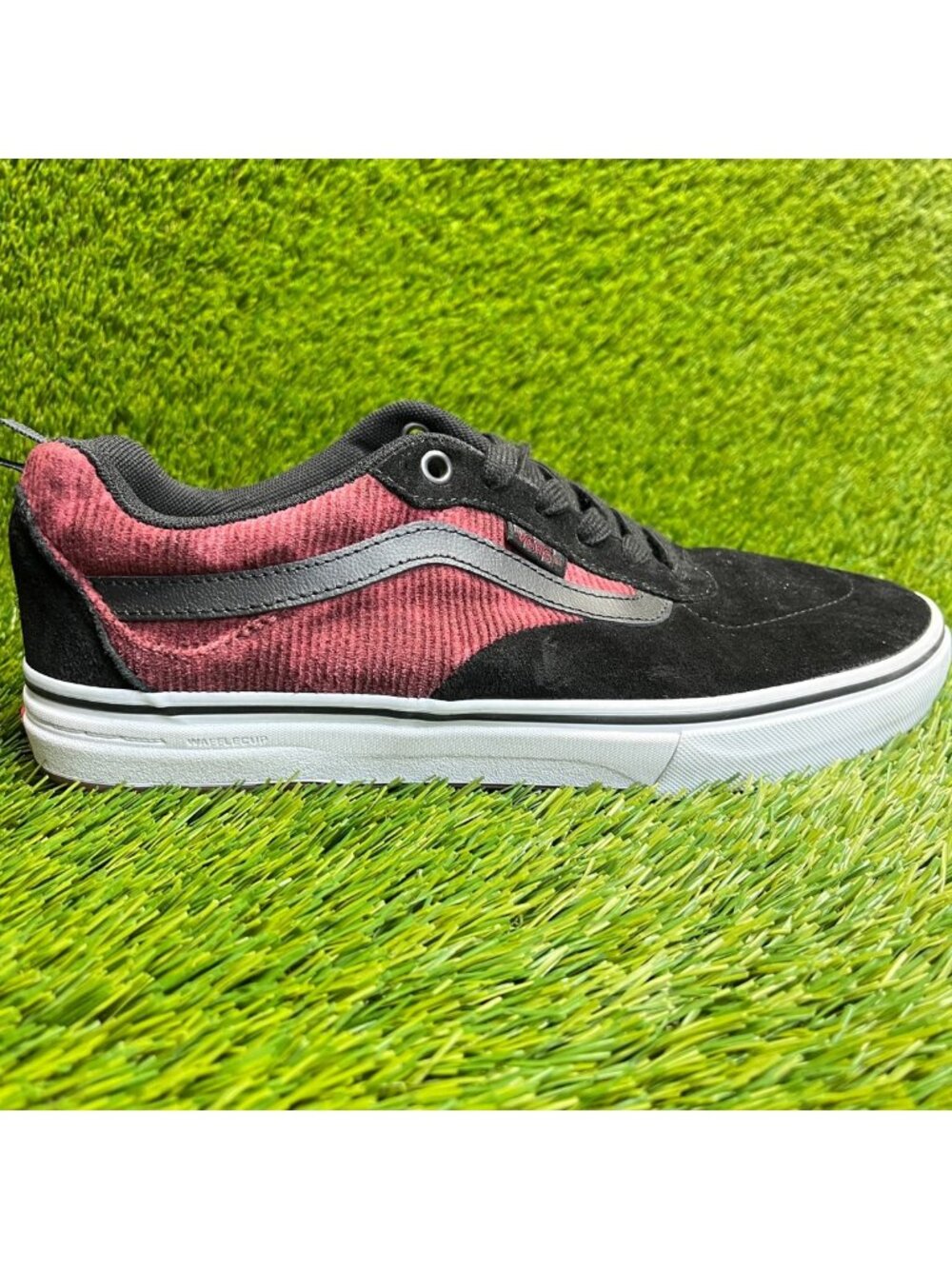 Vans Kyle Walker Pro Mens Size 9 Black Maroon Athletic Skate‎ Shoes Sneakers
